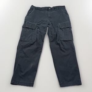 Duluth Flex Fire Hose Carpenter Pants Mens 38x30 (fits 38x29) Black Utility Work